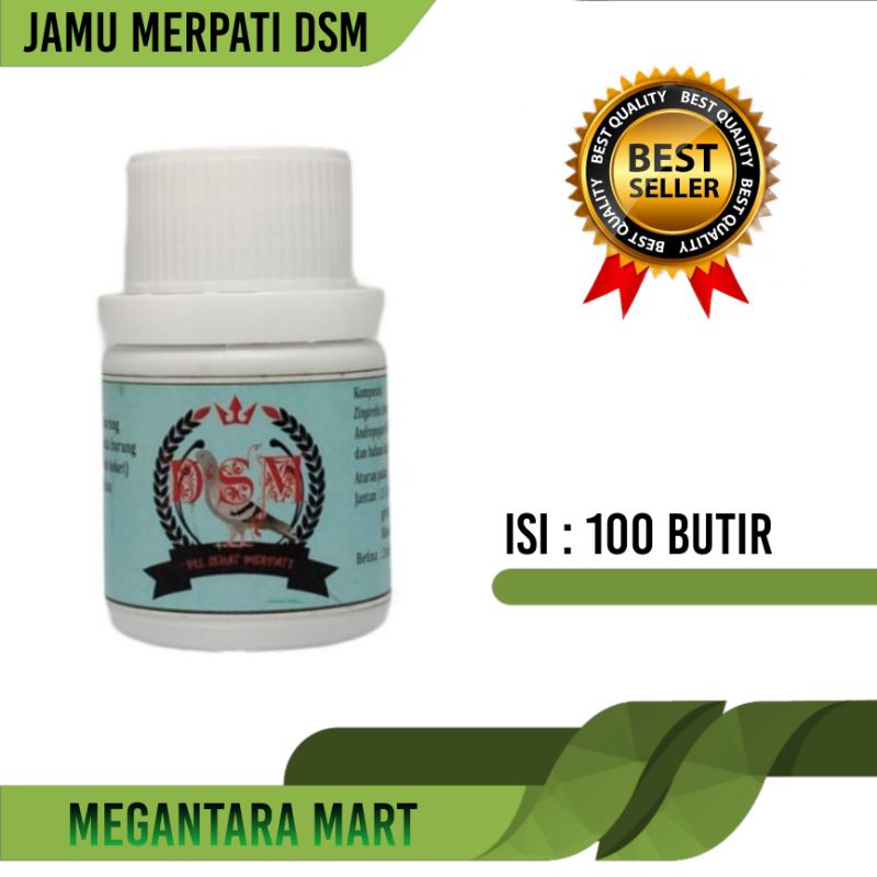 JAMU DSM PIL KHUSUS MERPATI ISI 100 BUTIR