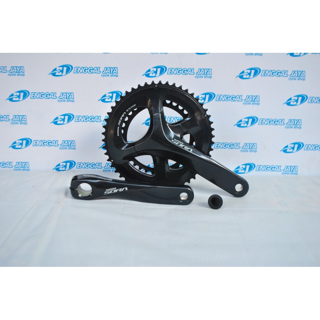 Crank Set Double Shimano Sora R3000 HT2 50 34 T 170mm Original On Box Terbaru - Sora Hollowtech2