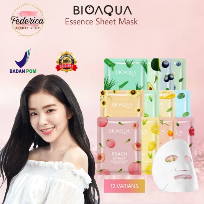 [FEDERICA] BIOAQUA Essence Sheet Mask / Masker Wajah