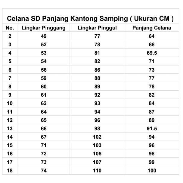 Grosir Mr.Ben Seragam Sekolah Celana Sd Merah Panjang Kantong Samping Tempel Pinggang Karet