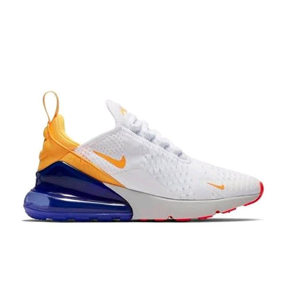 yellow and blue nike 270