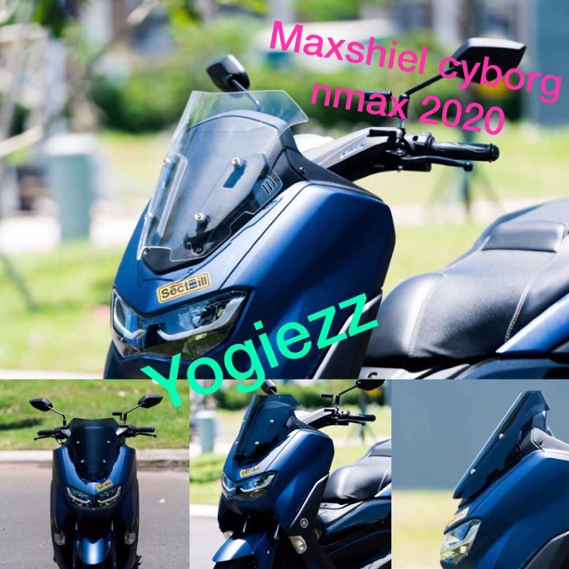 windshield all new yamaha nmax 2020 visor maxshield cyborg hitech flyscreen ocito cyborg sectbill
