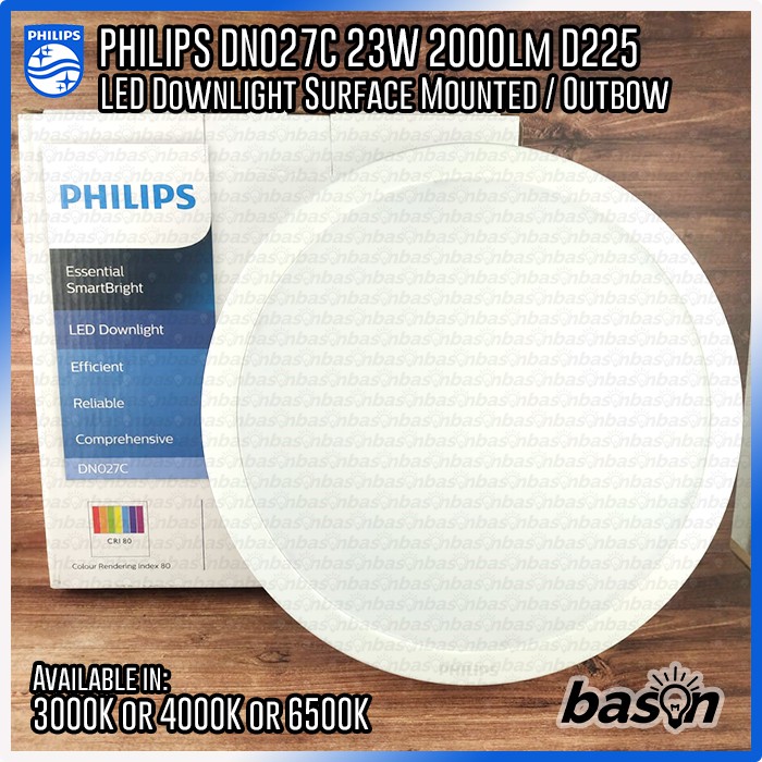 PHILIPS DN027C 23W 9&quot; D225 - LED Downlight Outbow