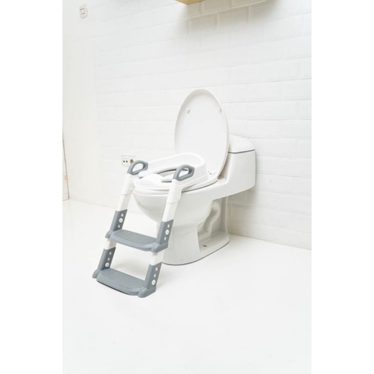 FREE BUBBLE! SUGAR BABY POTTY LADDER CHAIR SEAT DUDUKAN TOILET / POTTY SEAT WITH HANDLES &amp; SPLASH GUARD BAYI SUGARBABY POTTY TOILET ANAK