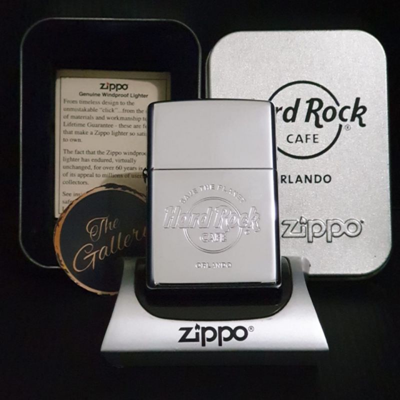 ⭐⭐⭐⭐⭐ ORIGINAL ZIPPO HARD ROCK CAFE ORLANDO TAHUN 1999 XV