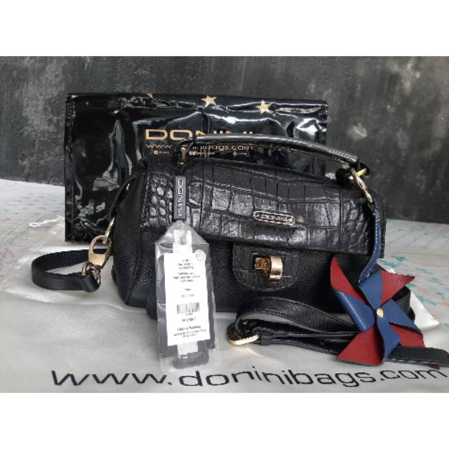 Donini vigo black croco