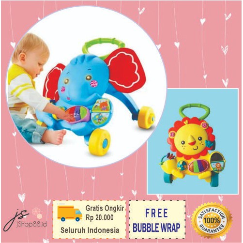 PROMO BABY WALKER HEWAN/ BABY PUSH WALKER HEWAN/ MAINAN MOTORIK ANAK