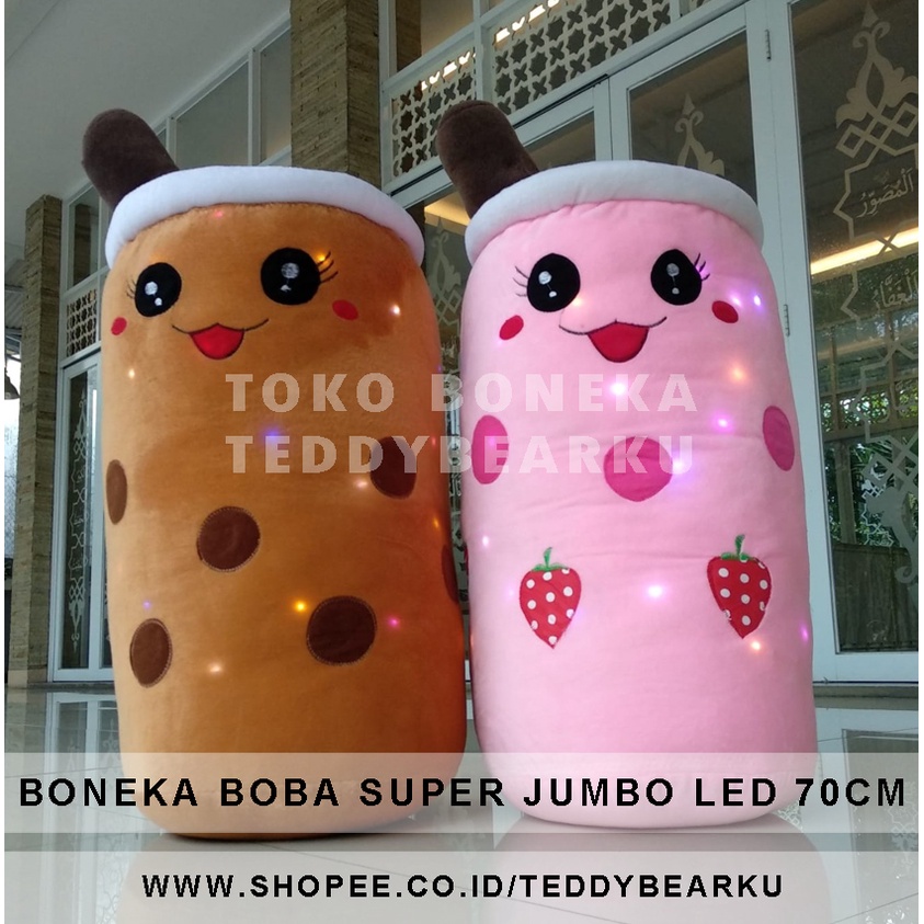 TERMURAH! BONEKA BOBA LED SUPER JUMBO 70CM LEBIH BESAR DARI GALON PRODUSEN LANGSUNG