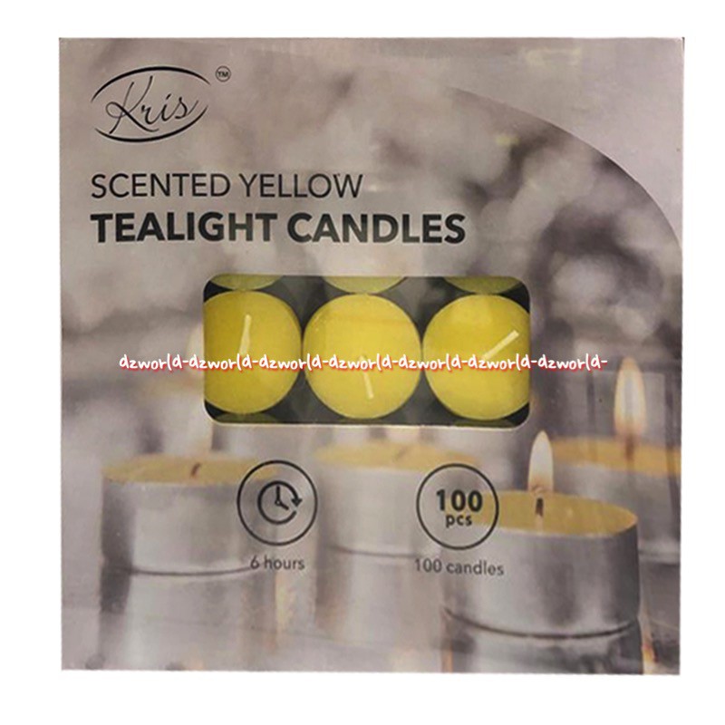 Kris Citronella Tealight 100pcs Lilin Untuk Membakar Minyak Aromaterapi Candle Kuning  Arthome Tealight Candles Unscented Art Home