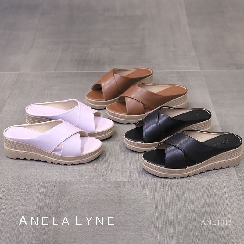 ANELA LYNE SEPATU WANITA WEDGES SLOP SAMIRA ANE1013 ORIGINAL