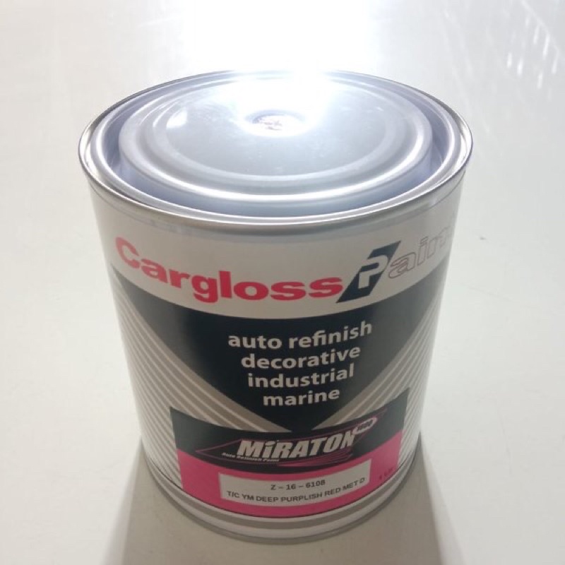 Cat Manual Warna Ori OEM TC Asli Merah Keunguan Ymh Fino Cargloss Miraton Deep Purplish Red Met 1L