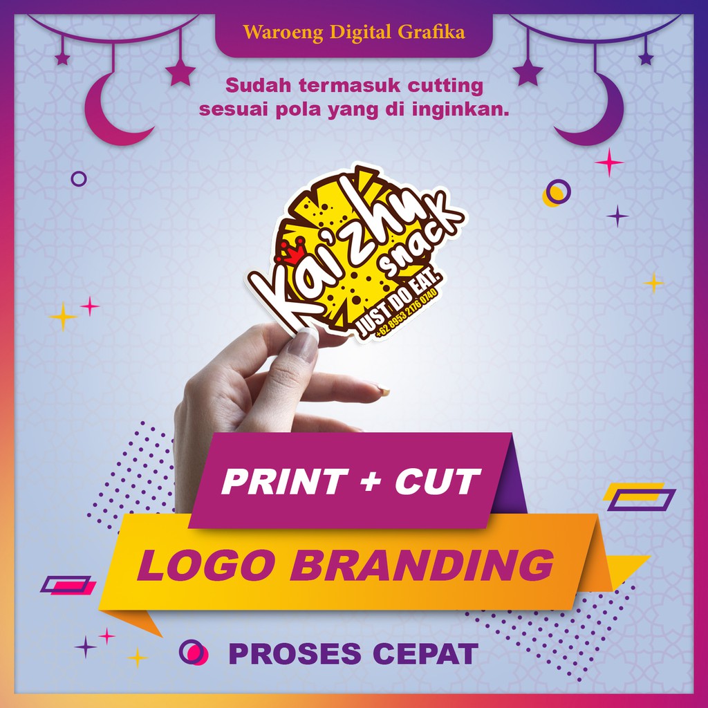 

Label Kemasan Produk / Stiker Logo OLSHOP - Bahan Kromo / Bontak Harga Satuan