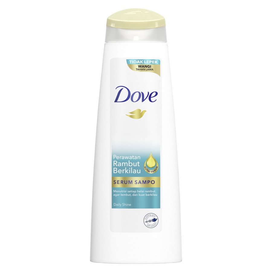 Dove Shampoo Perawatan Rambut Berkilau Serum Daily Shine 290mL