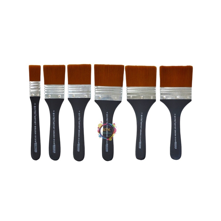

RK Kuas Lukis Artist Brush V-Tec 813/S / Koas Melukis Vtec Bahan Nylon No 2-8 Semua Ukuran Satuan