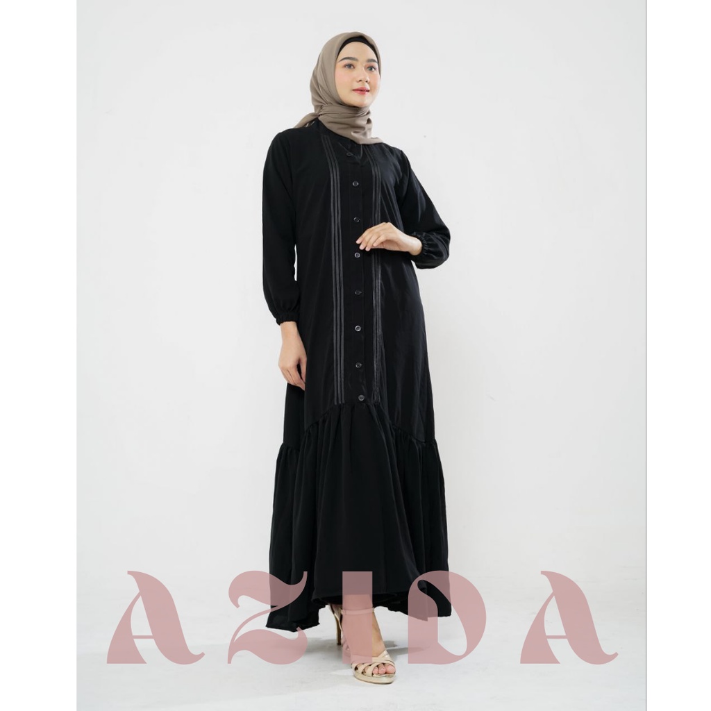 Abaya Hitam Kombinasi List Gamis Perempuan Dewasa Kekinian Abaya Remaja Wanita Dewasa Cantik Simple 