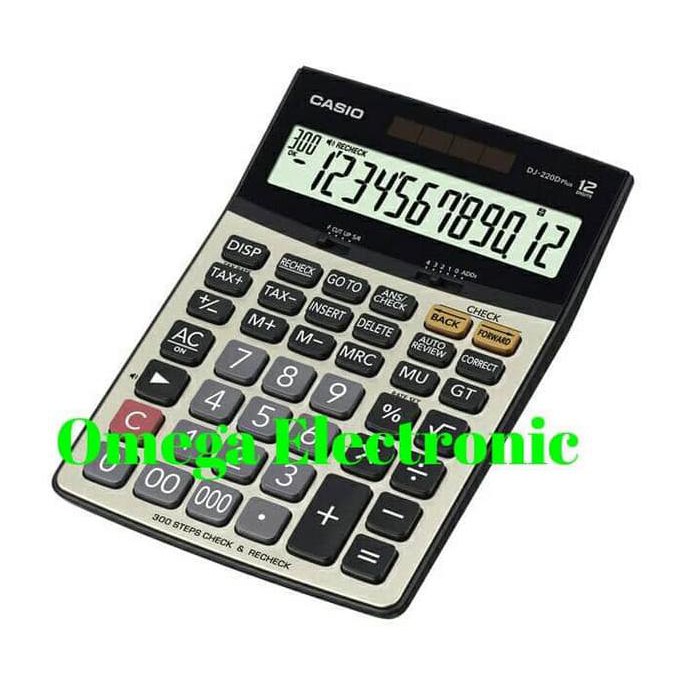 

CASIO CALCULATOR CHECK & CORRECT DJ-220D - KALKULATOR MEJA DESKTOP - CUCI GUDANG LHOOO