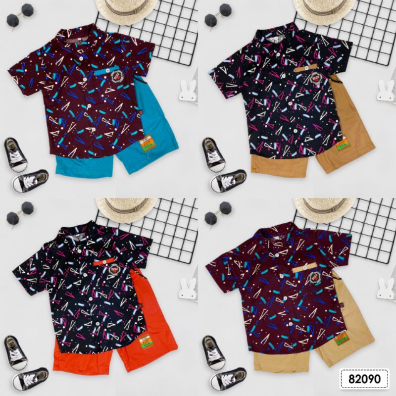 GROSIR 3PCS SETELAN YESS KIDS 82090