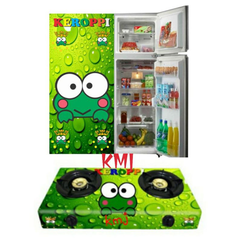 STIKER  KULKAS 1 PINTU DAN KOMPOR GAS 2 TUNGKU KRAKTER