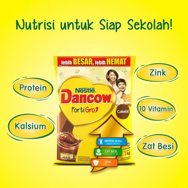 

Ee51 Nestlé Dancow Fortigro Susu Bubuk Cokelat Usia Sekolah Pouch 1 Kg 6Gggddv
