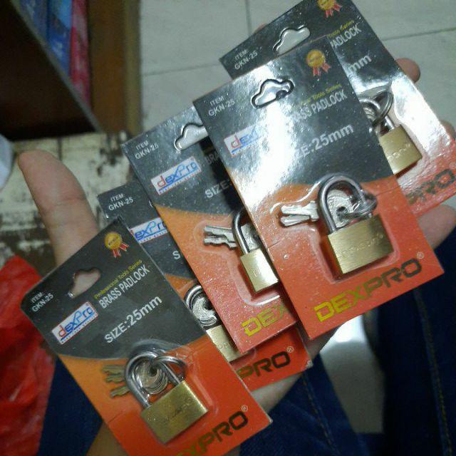 Gembok Kuning Ukuran 25mm Dexpro