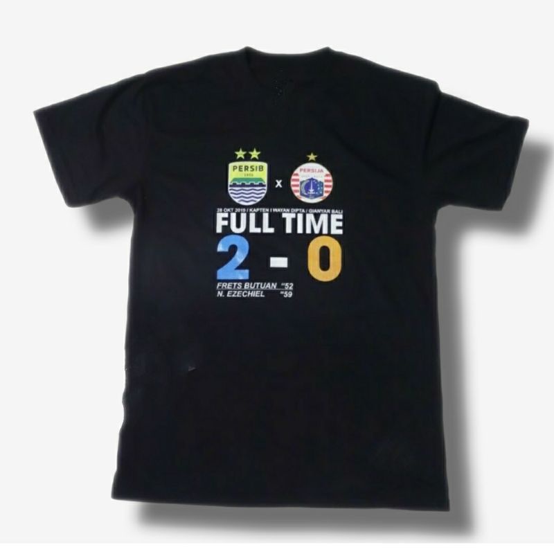 R.S.C(COD) T-SHIRT KAOS PERSIB FULL TIME /KAOS PERSIB vs PERSIJA /KAOS BANDUNG/ KAOS BAJU