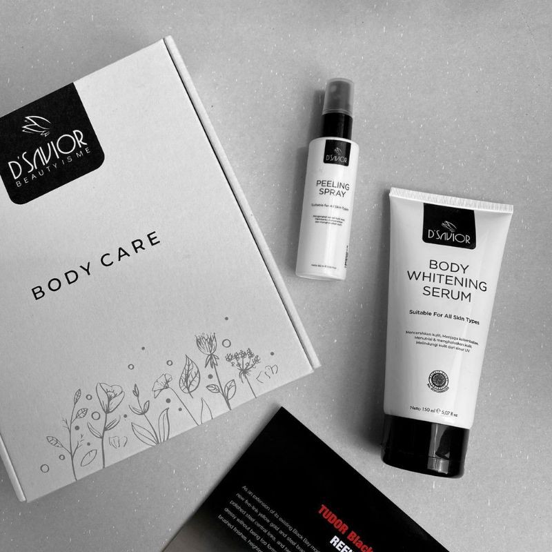 DSAVIOR PAKET BODY WHITENING PEELING SPRAY DSAVIOR BODY WHITENING SERUM