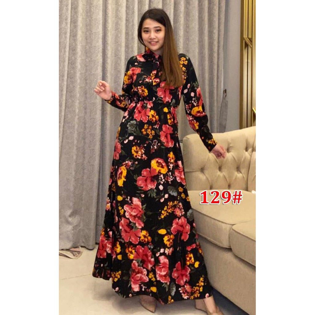 129# // DRESS MAXI BUNGA ala korea