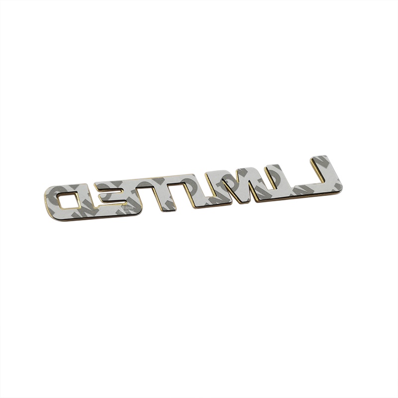 1pc Stiker Emblem Logo Tulisan LIMITED Bahan Metal Warna Emas Untuk Dekorasi Mobil Universal