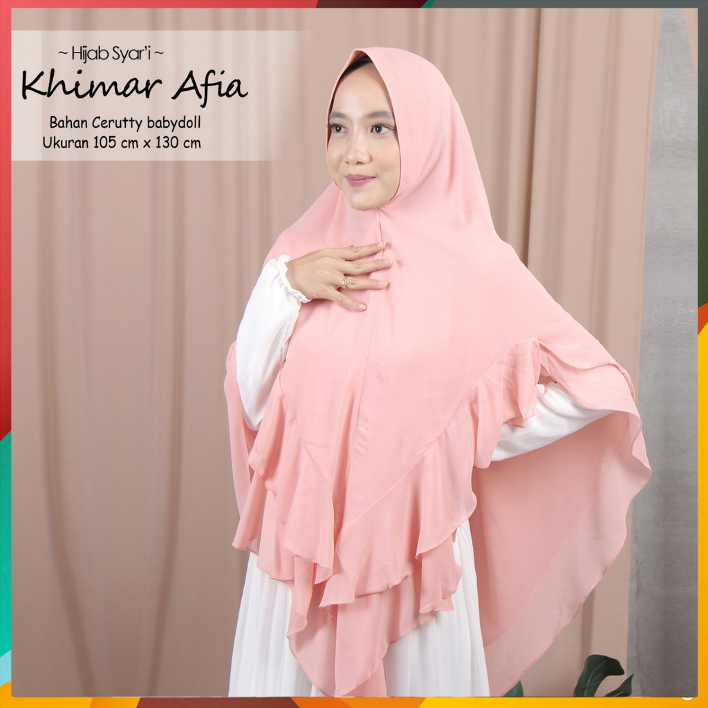 JILBAB KHIMAR KERUDUNG KHIMAR HIJAB KHIMAR AFIA