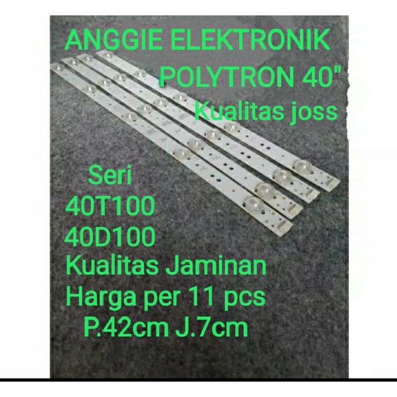 BACKLIGHT TV LED POLYTRON 40 in PLD-40T100 LAMPU LED BACKLIGHT TV POLYTRON PLD-40T100 PCB ALUMUNIUM