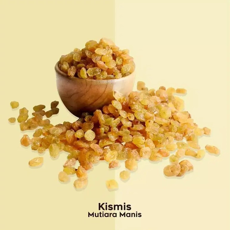 

Kismis Mutiara Manis 1 kg, camilan sehat, oleh-oleh haji