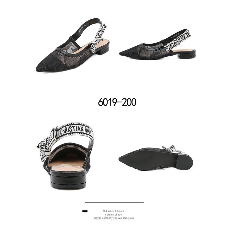 Mesh Slingback Ballet Flat Shoes 6019-200