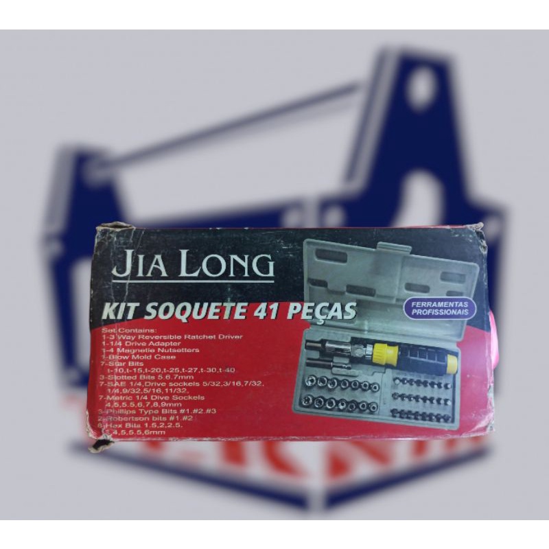 Obeng sock flexible 41pcs kombinasi tools Jia long murah