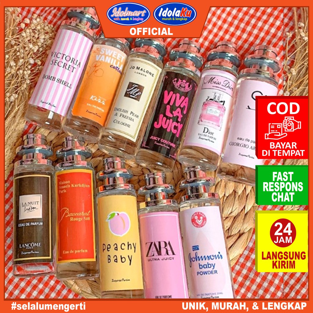 IDOLMART parfum thailand Botol Bulat kualitas terbaik parfum Premium Surabaya