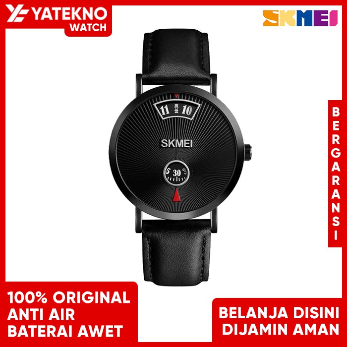 Jam Tangan Pria Analog Milanese Leather Original SKMEI 1489CL