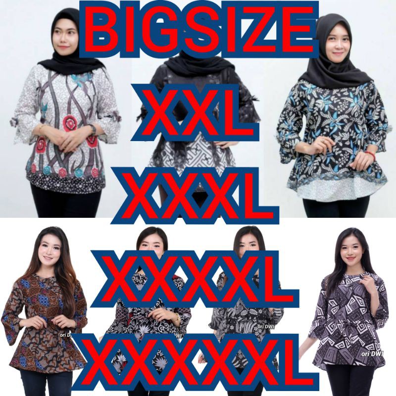 Batik jumbo BIG SIZE JUMBO XXL XXXL 3L 4L 5L MURAH