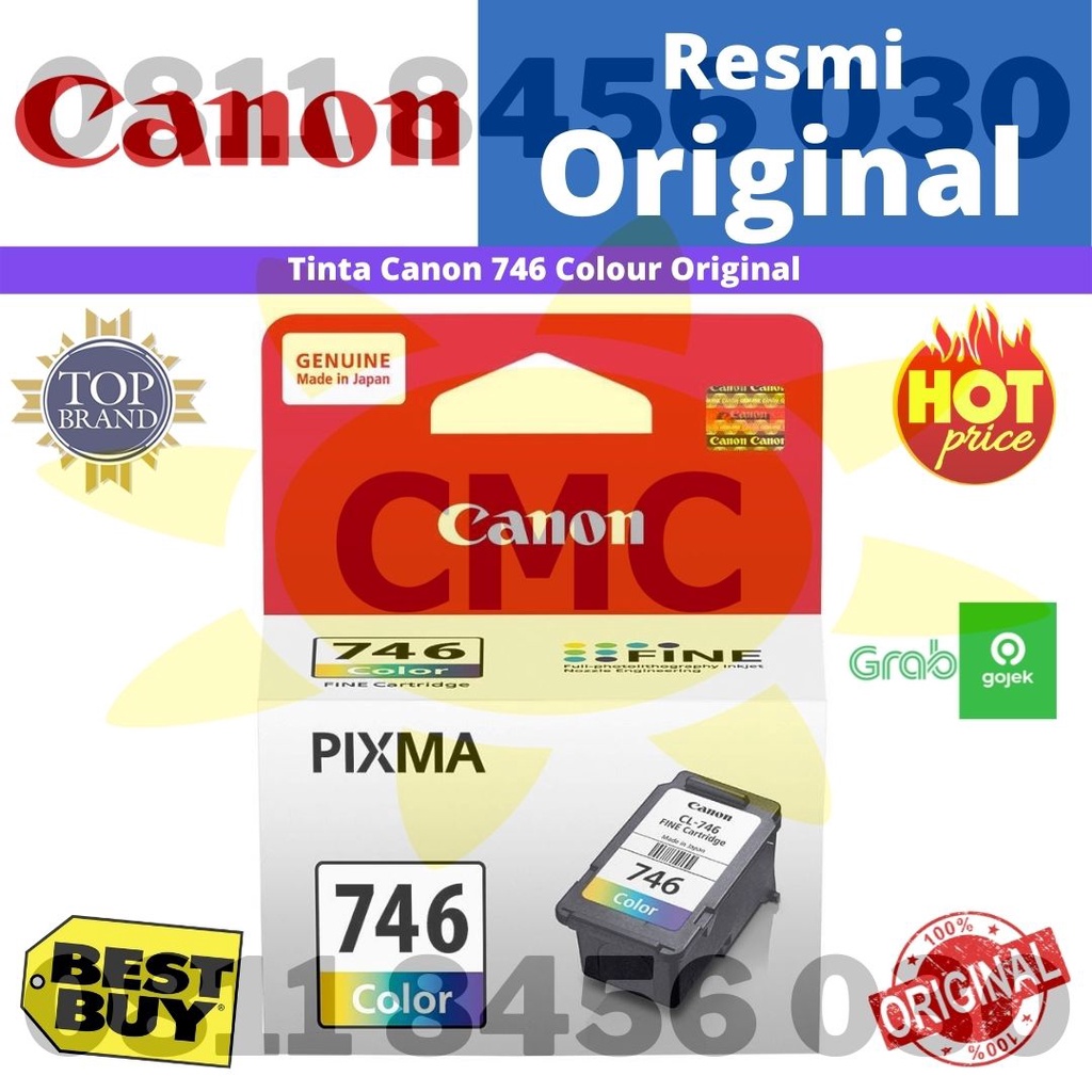 TINTA CANON CL 746 CL-746 COLOUR ORI