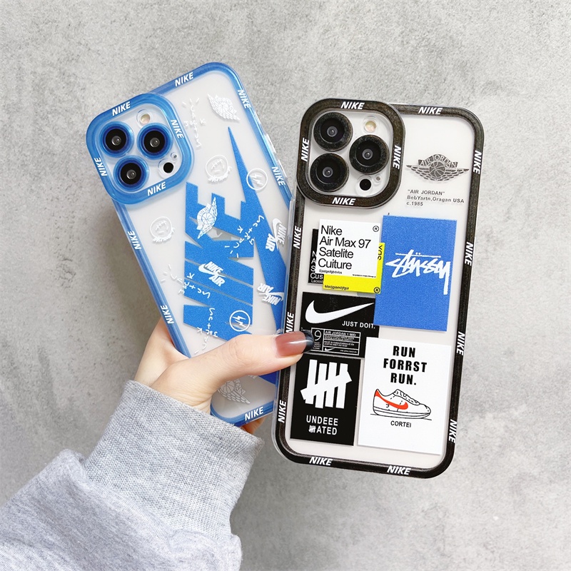 Soft Case Pelindung Kamera Untuk casing Iphone 13 12 11 Pro Max Xr Xs Max X 7 8 Plus perlindungan kamera trendi case iphone