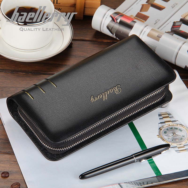 BAELLERRY S61111 Dompet Pria Panjang Bahan Kulit PU BAELLERRY S61111 Dompet Pria Panjang Bahan Kulit PU