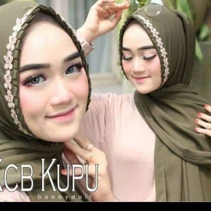 Pashmina KCB/Lipit Renda Kupu