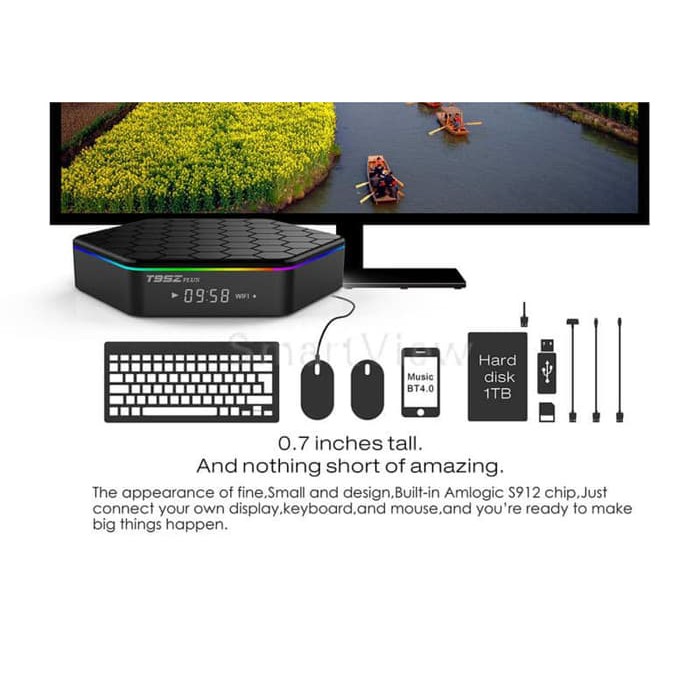 T95Z Plus Smart TV Box 4K Android 7.1 Amlogic S912 2GB 16GB