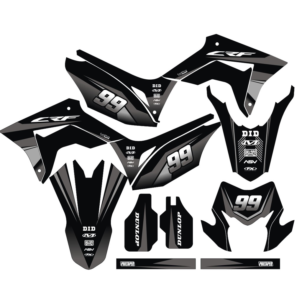 Sticker DECAL CRF 150 L Bisa Custom Stiker Honda CRF 150 L  (9)