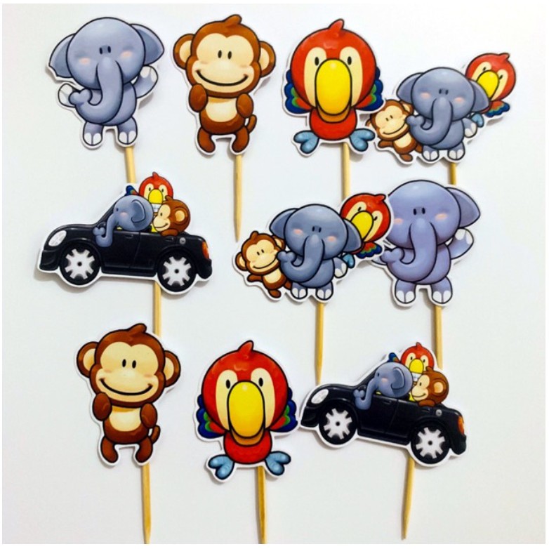 Baba Lili Tata Topper Cupcake / Topper Cupcake Birthday / Hiasan Cupcake Ulang Tahun