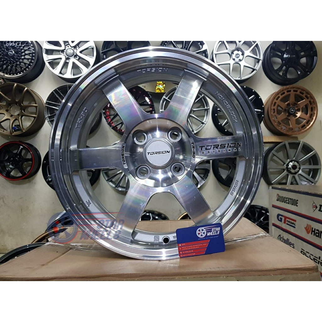 Velg Mobil Torsion TR30 TE37 R15 x 7 Pcd 4x100 ET +42