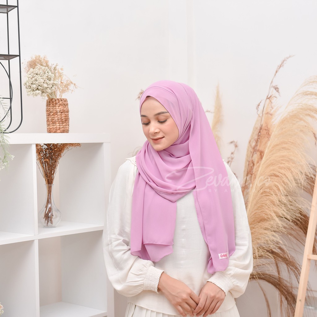 Promo Puncak 6.6 Big Sale | Balqis Pashmina / Pashmina Double Layer Best Material Armany Super Jatuh Mudah Dibentuk Tidak Licin Ukuran Panjang 200 cm By Zevanic.co-L MAGENTA