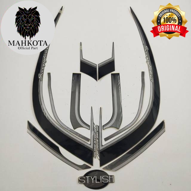 Original Asli Striping Stiker Polet list motor honda scoopy stylish 2017 idling stop  motor body hit