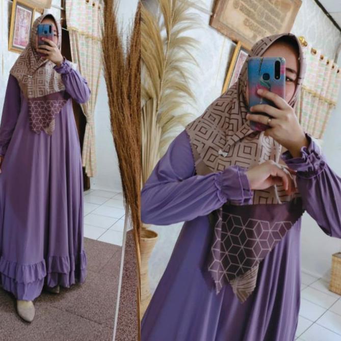 ➫ GAMIS JERSEY PREMIUM POLOS MODEL REMPEL BAWAH | RFILLY KANAYA/ MORENA ►