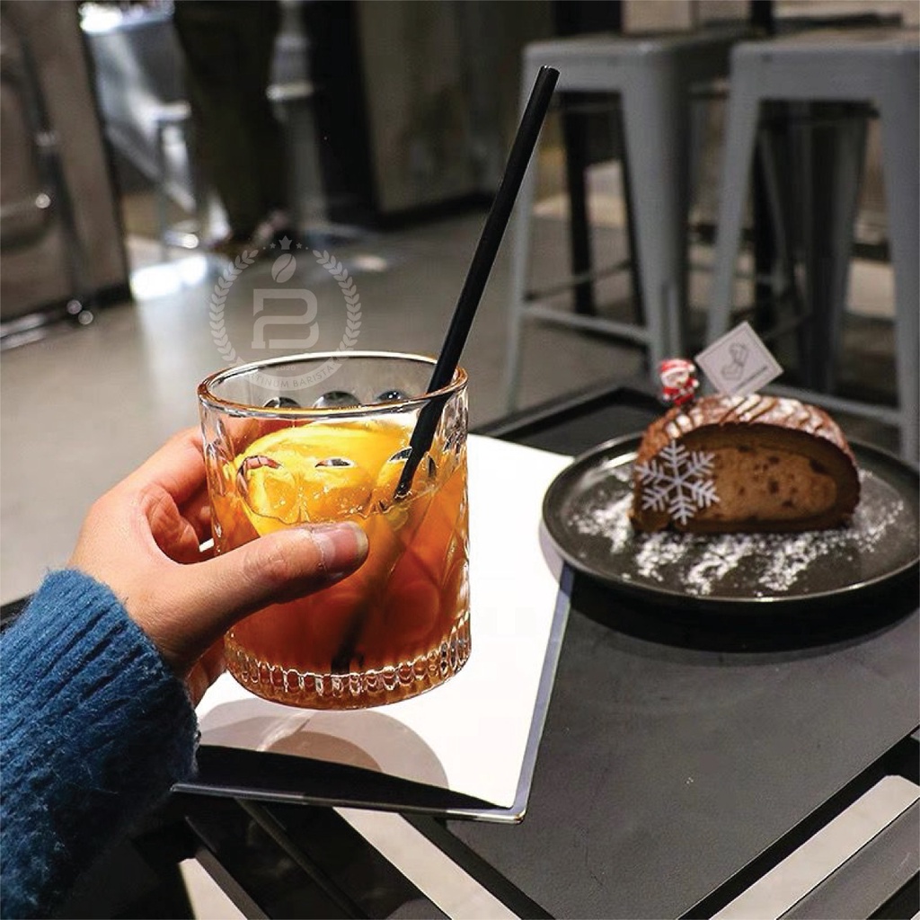 Whiskey Glass Vintage Coffee Kopi Elegant Gelas Kaca Retro Beer Wine Vodka Minuman Simple Clasic