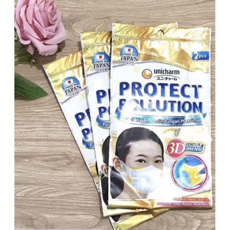 Masker unicharm protect pollution ORIGINAL