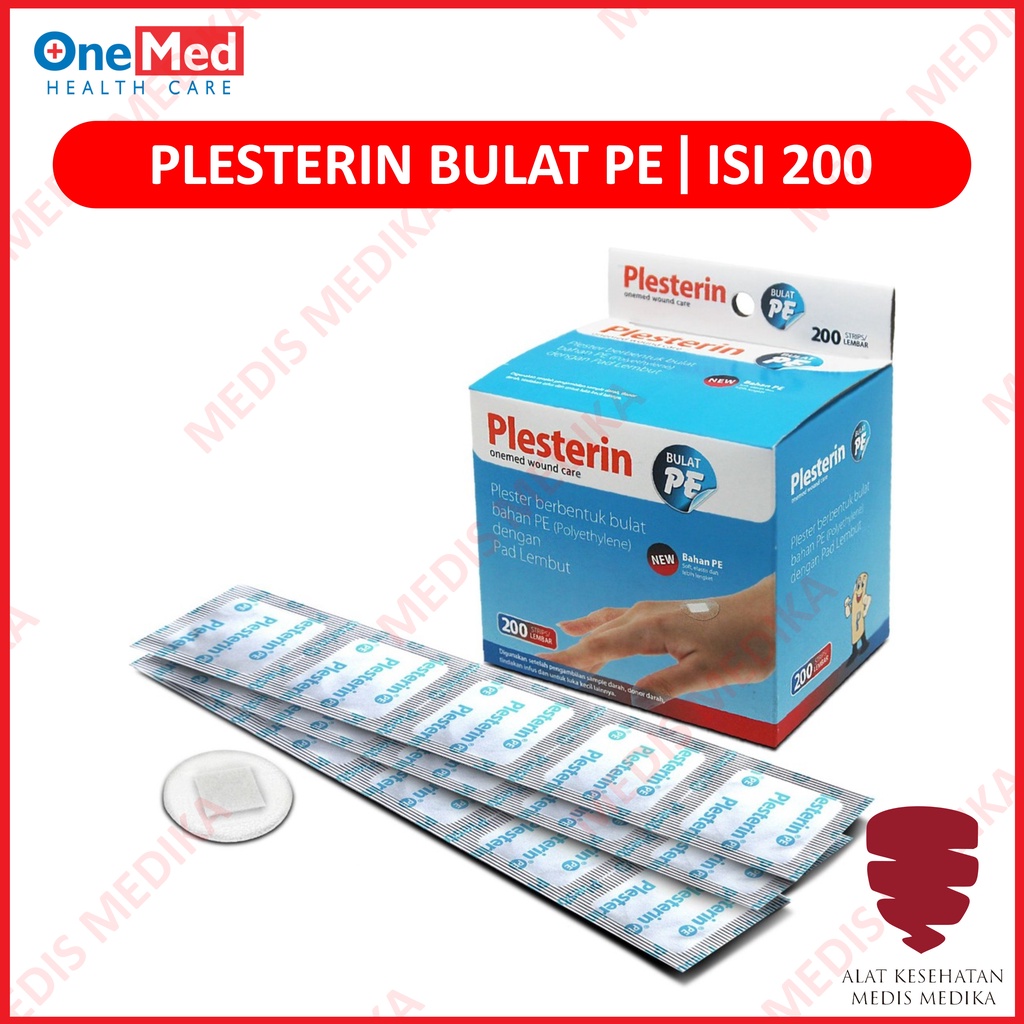 Plesterin Bulat PE Transpart Plester Penutup Luka Peralatan P3K Onemed